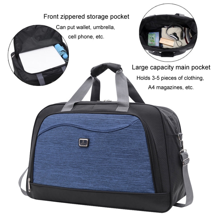 Large Capacity Luggage Bag Business Boarding Travel Bag Lightweight Crossbody Handbag, Size: Small(Black)