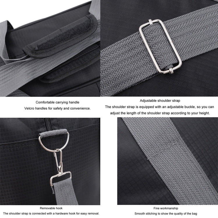 Large Capacity Luggage Bag Business Boarding Travel Bag Lightweight Crossbody Handbag, Size: Small(Black)