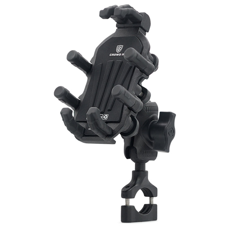 Outdoor Motorcycle Aluminum Alloy Shock-absorbing Mobile Phone Holder(Handlebar Model)