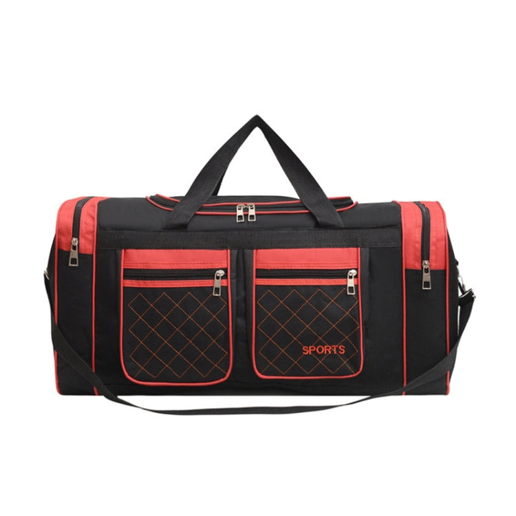 Simple Portable Shoulder Large Capacity Travel Bag Handheld Luggage Bag, Color: Medium Red