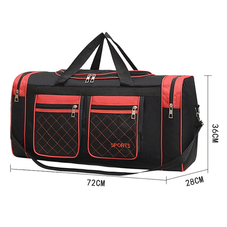 Simple Portable Shoulder Large Capacity Travel Bag Handheld Luggage Bag, Color: Large Blue