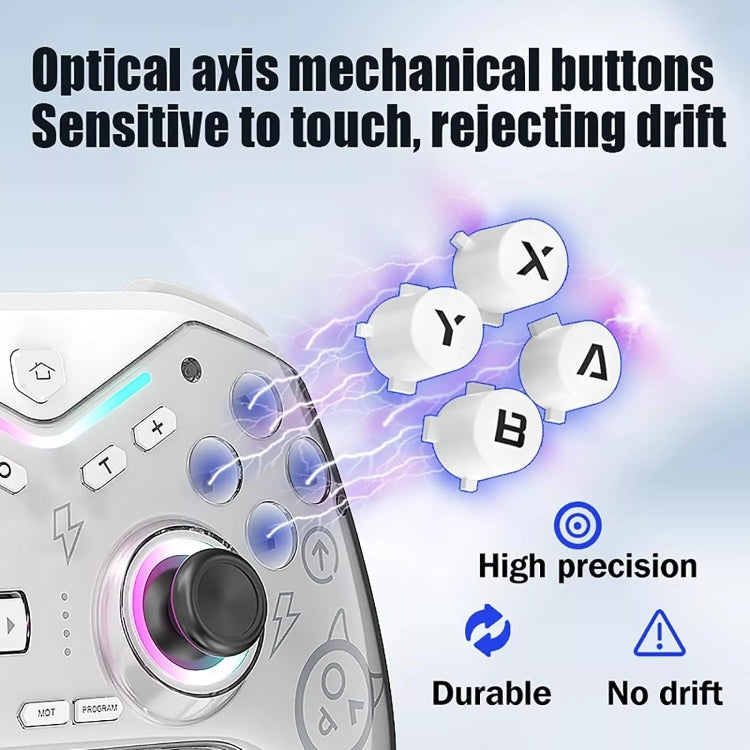CM-617  Wireless Bluetooth Game Controller for Switch / Android / IOS / PC / Smart TV(Colorful White)