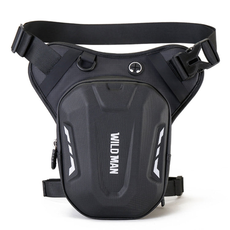 WILD MAN L1 3L Outdoor Motorcycle Riding Hard Shell Waist Bag Sports Cross-body Bag(Black)