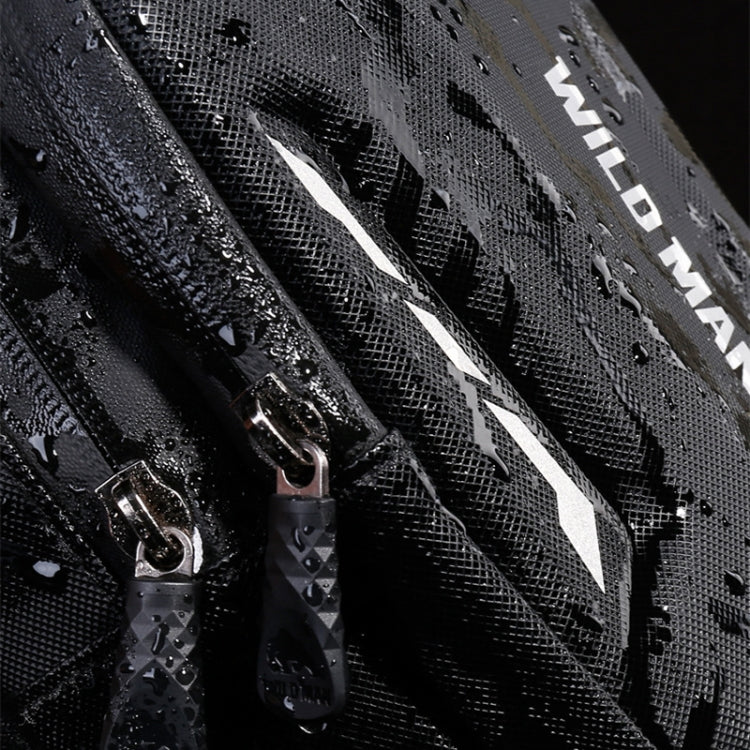 WILD MAN L1 3L Outdoor Motorcycle Riding Hard Shell Waist Bag Sports Cross-body Bag(Black)