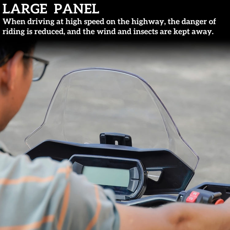For Can-Am Ryker 600/Ryker 900 Adjustable Front Windshield(Transparent)