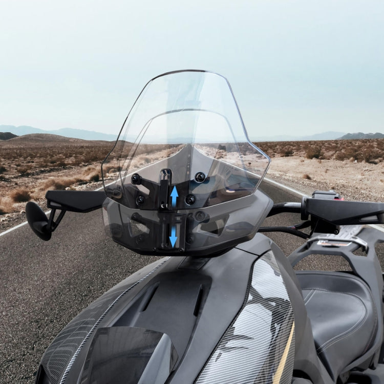 For Can-Am Ryker 600/Ryker 900 Adjustable Front Windshield(Transparent)