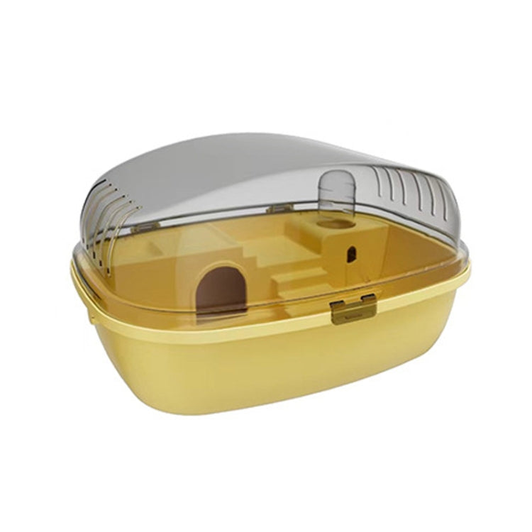 Panoramic Transparent Multi-Functional Large Space Hamster Cage, Style: Yellow Upgrade Model