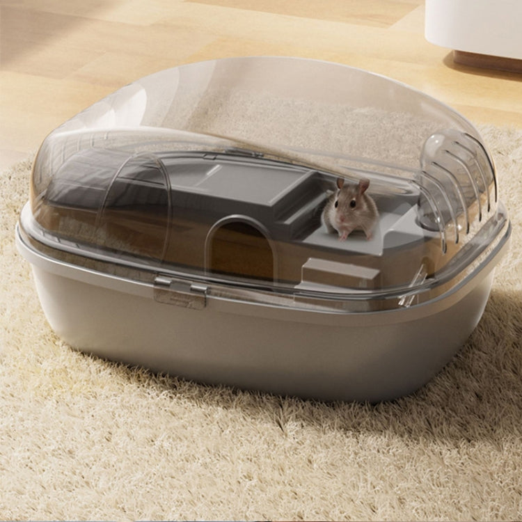 Panoramic Transparent Multi-Functional Large Space Hamster Cage, Style: Yellow Upgrade Model