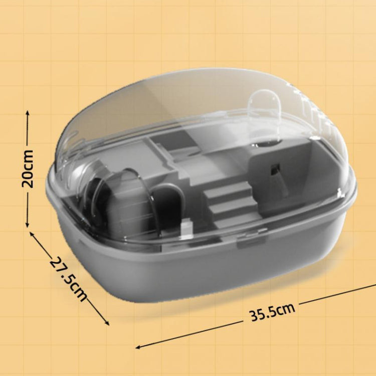 Panoramic Transparent Multi-Functional Large Space Hamster Cage, Style: Pink Upgrade Model