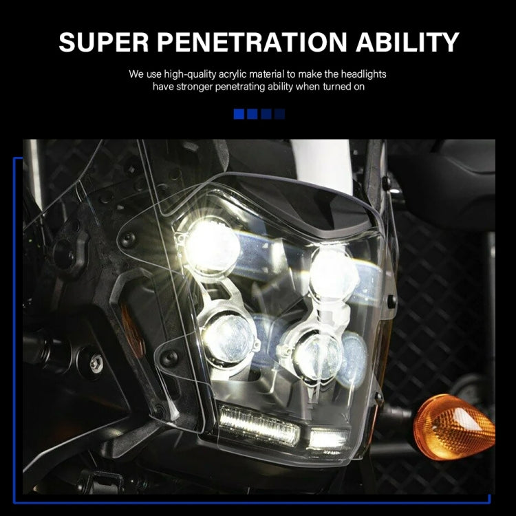 For Yamaha Tenere 700 Headlight Acrylic Protective Cover(Fluorescent Green)