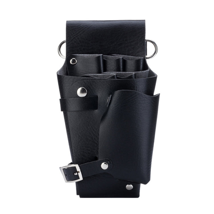 Hairdresser Hairdressing Tool Belt Bag Salon Hair Cutting Scissors Organizer(Black)
