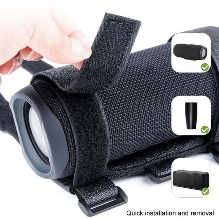 Bicycle Water Bottle Strap Cycling Outdoor Bluetooth Speaker Band(Black)