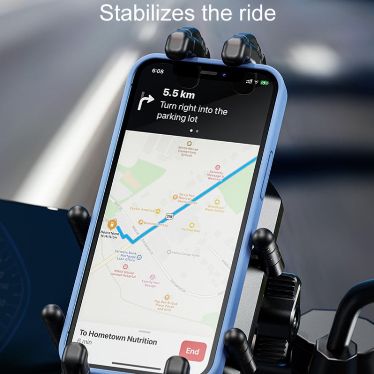 Kewig Motorcycle Octopus Holder Anti-Theft Motorcycle Cell Phone Mounts, Model: M26-C2