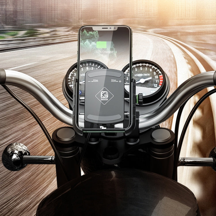 Kewig M8S Bicycle Aluminum Navigation Mount Outdoor Cycling Cell Phone Holder(Silver)