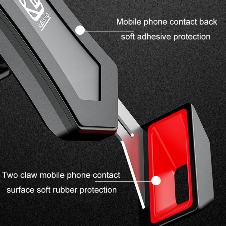 Kewig Bicycle 2 Claws Navigation Bracket Outdoor Cycling Cell Phone Holder With Safety Lock, Model: M12-A