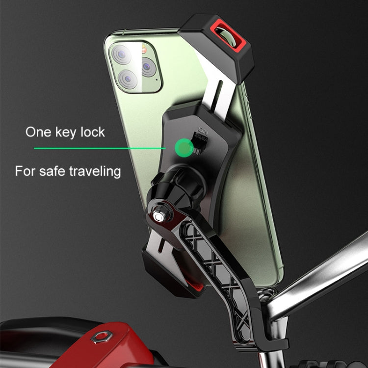 Kewig Bicycle 2 Claws Navigation Bracket Outdoor Cycling Cell Phone Holder With Safety Lock, Model: M12-A