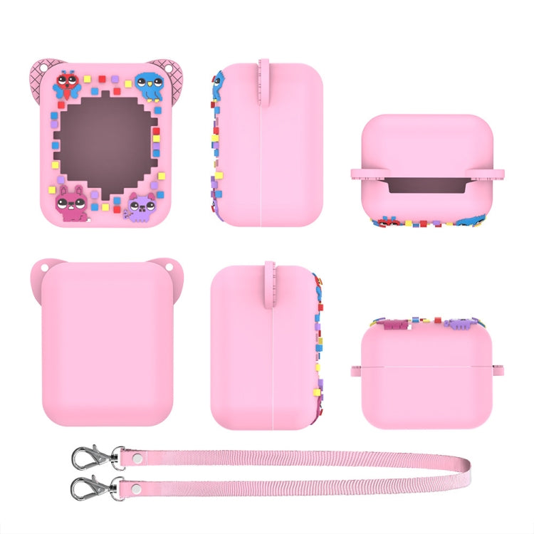 For Bitzee Electronic Pet Machine Silicone Protective Case(Pink)