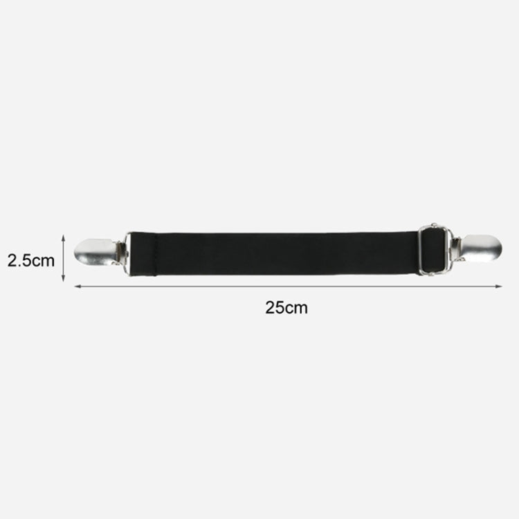 1pair Motorcycle Pant Leg Holder Multifunctional Portable Outdoor Riding Windproof Clip(Black)