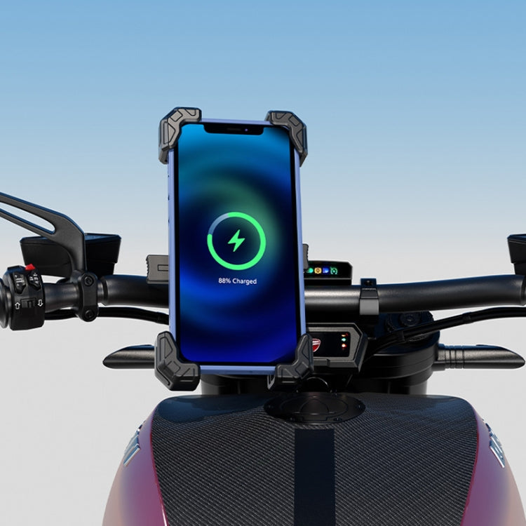 Kewig Motorcycle Navigation Phone Holder Outdoor Riding Charging Bracket, Model: M11-G2-A3