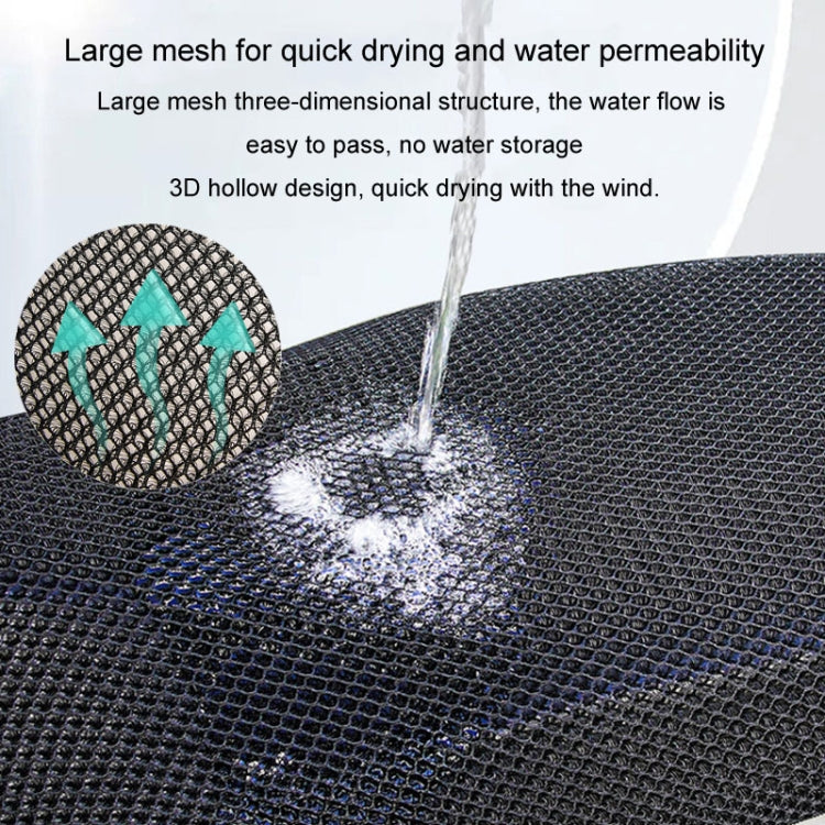 77x55cm Electrical Motorcycle Seat Cover Summer Breathable 3D Mesh Motorcycle Anti-Scald Cushion(Black)