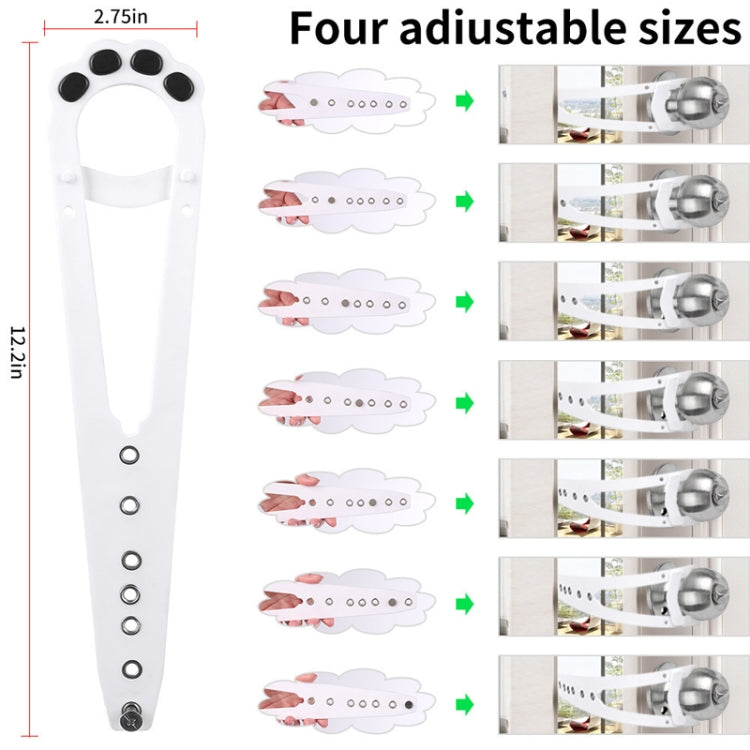 31 x 7cm Pet Entry And Exit Fence Cats And Dogs No-Punch Fixed Bracket Latch(White)