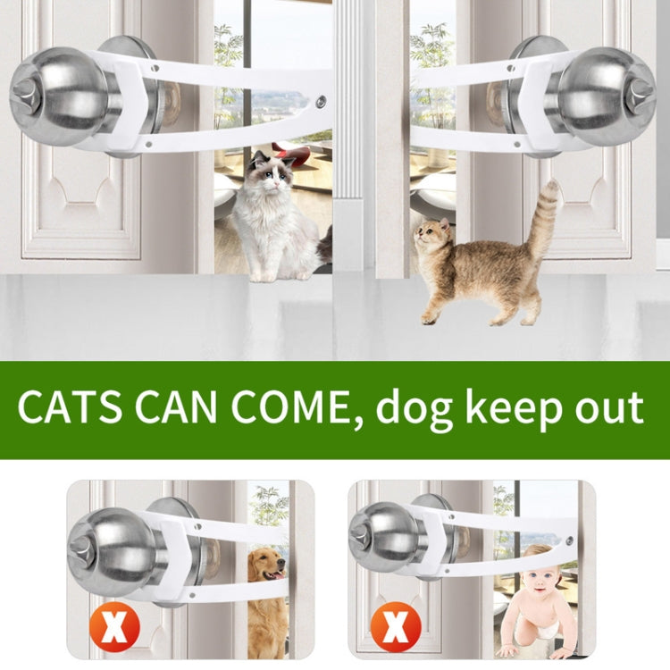 31 x 7cm Pet Entry And Exit Fence Cats And Dogs No-Punch Fixed Bracket Latch(Pink)