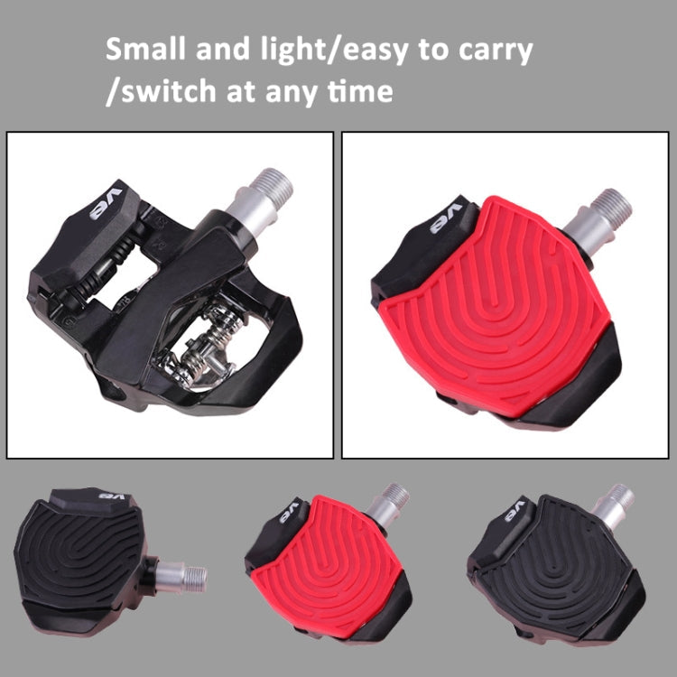 For Peloton Venzo Spinning Bike Locking Pedal To Flat Pedal Conversion Plate(Red)