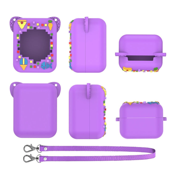 For Bitzee Electronic Pet Machine Silicone Protective Case(Light Purple)