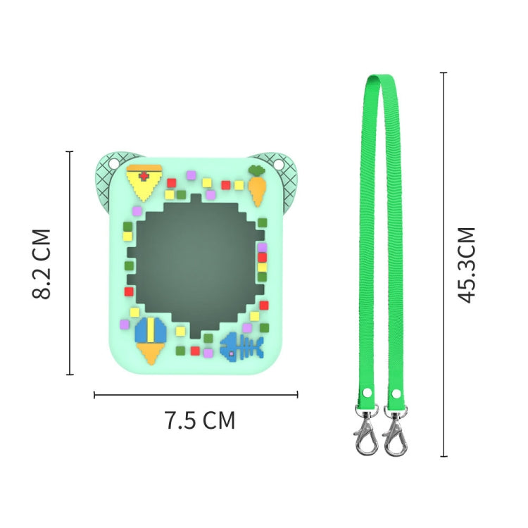 For Bitzee Electronic Pet Machine Silicone Protective Case(Mint Green)
