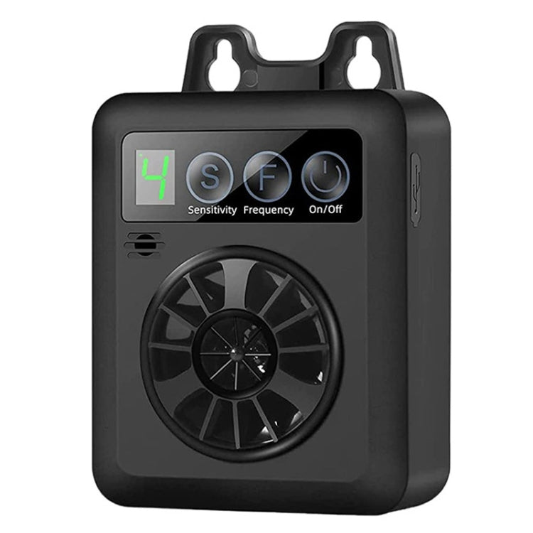 K6 Digital Display Intelligent Ultrasonic Barking Control Device Dog Training Device Repellent Device(Black)