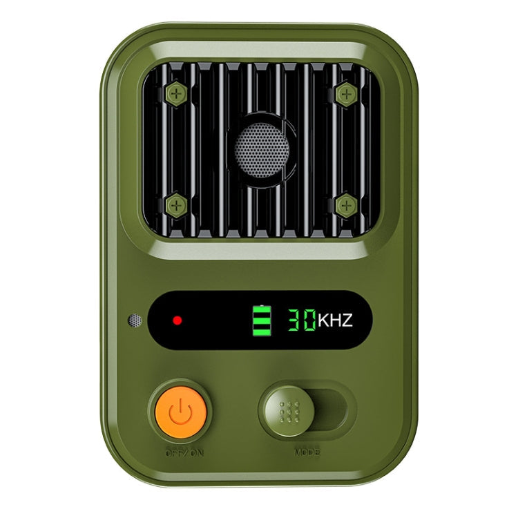 UltrasonicAnti Barking Devices Color Screen Auto Dog Bark Deterrent Devices with 3 Levels(Green)