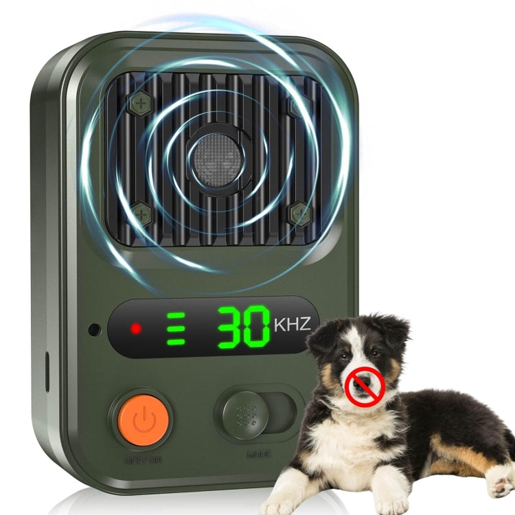 UltrasonicAnti Barking Devices Color Screen Auto Dog Bark Deterrent Devices with 3 Levels(Black)