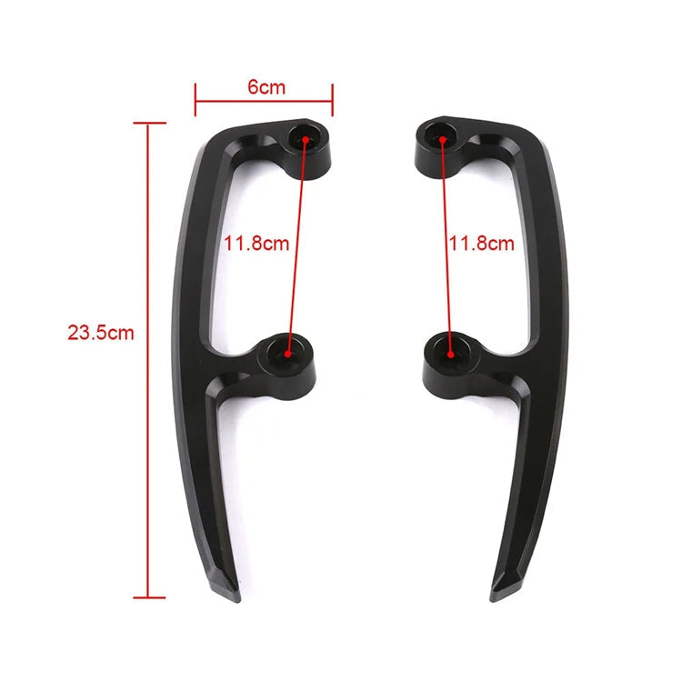 For Kawasaki Z650 2017-2018 Motorcycle Rear Seat Armrest Pull Bow(Titanium)