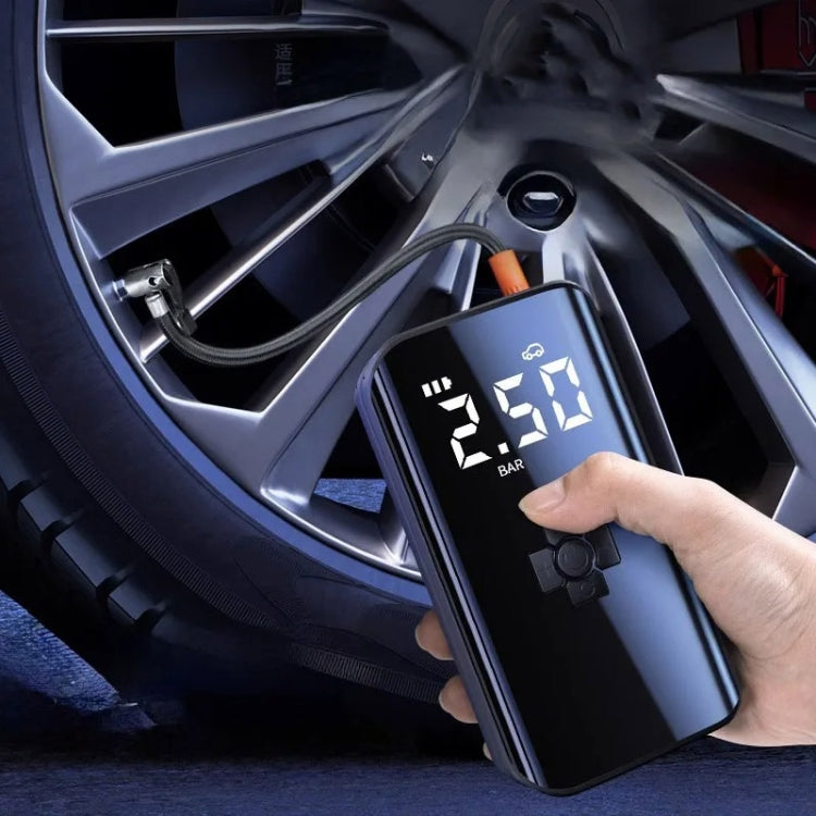 Car Inflatable Pump Portable Mini Car Tire High Power High Pressure Inflatable Pump, Specification: Wired