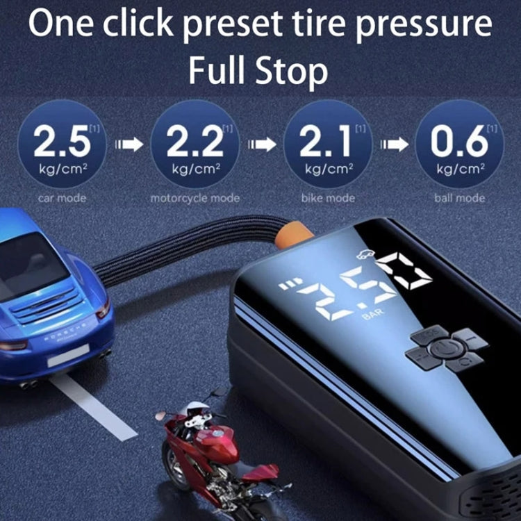 Car Inflatable Pump Portable Mini Car Tire High Power High Pressure Inflatable Pump, Specification: Wired