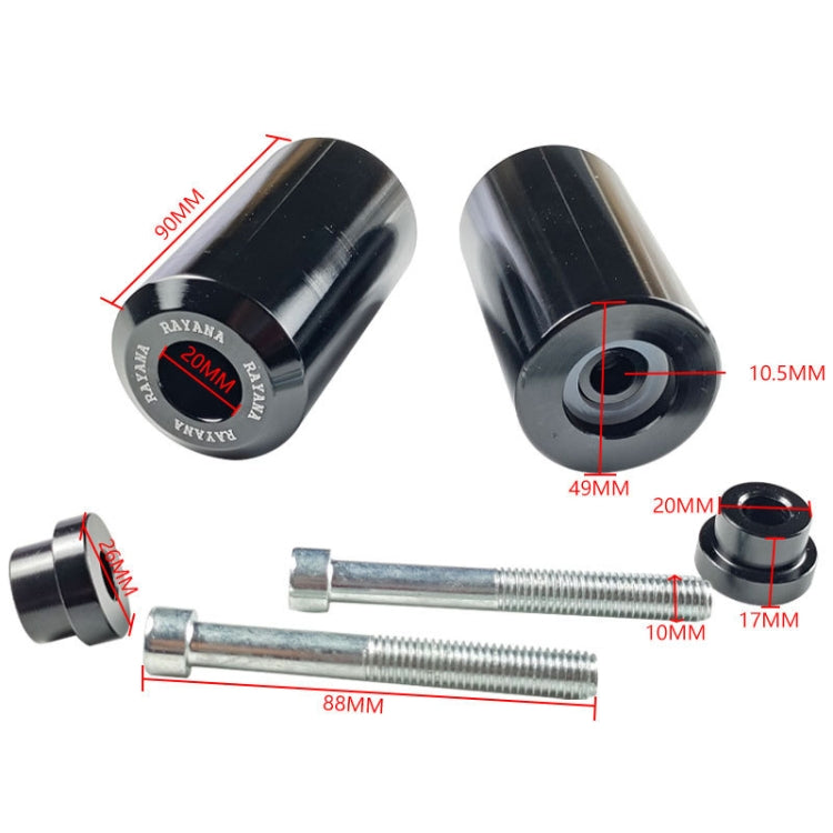 For Kawasaki Z1000 Motorcycle Aluminum Alloy Body Anti-Fall Bar(Black)