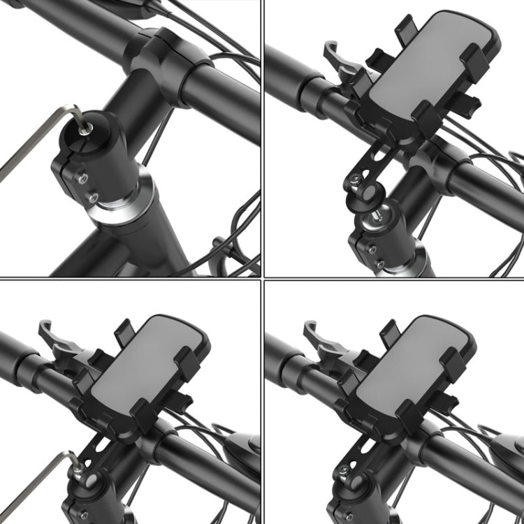 Mountain Road Bicycle Phone Holder Aluminum Alloy Cycling Navigation Bracket(Handlebar Stand Model)