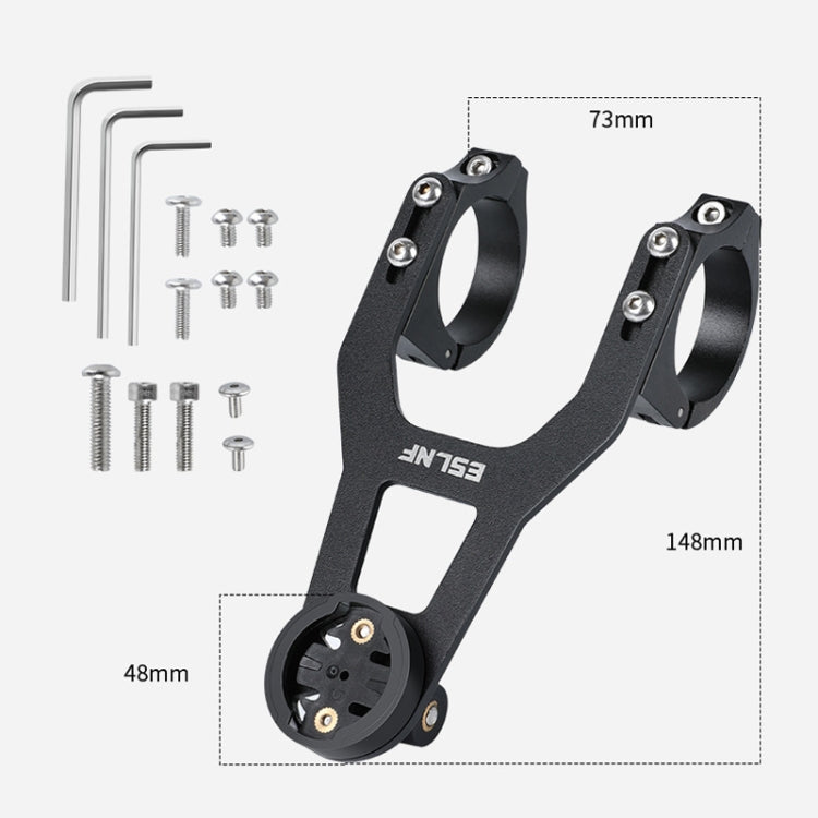 ESLNF Mountain Bike Yardstick Stand Lights Base Outdoor Riding Stainless Steel Stand(Black)