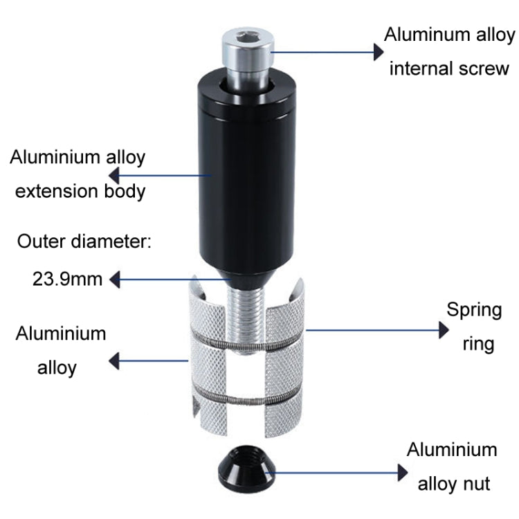 Bicycle Hidden Handlebar Lifter Mountain Bike Handlebar Riser Fork Tap, Style: Long