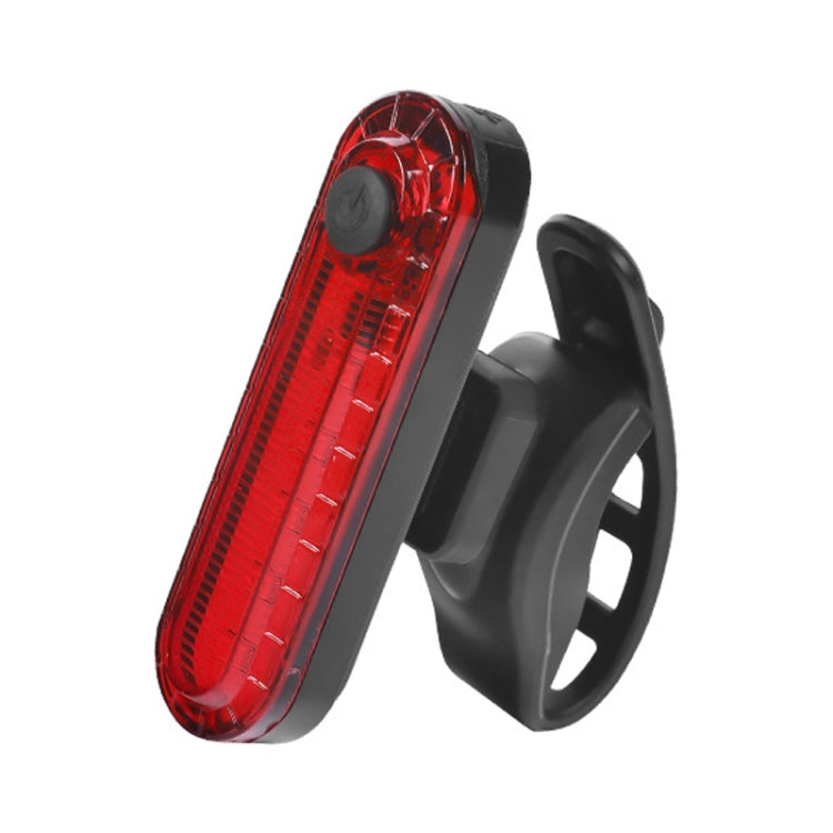 Mountain Bike Night Riding Warning Lamp Bicycle USB Charging Tail Light(Red)