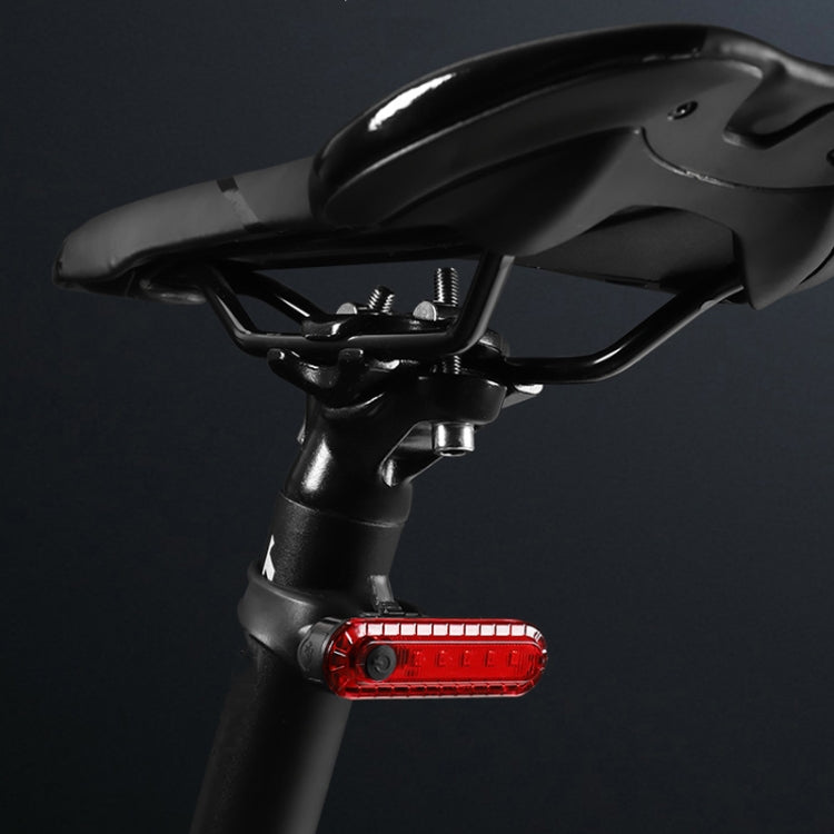 Mountain Bike Night Riding Warning Lamp Bicycle USB Charging Tail Light(White)