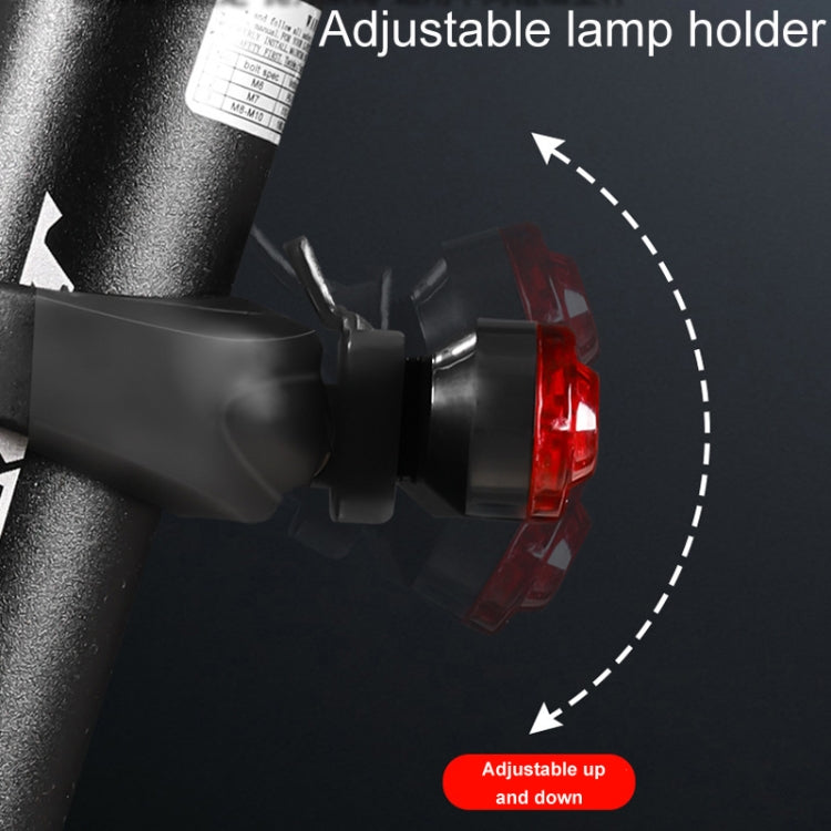 Mountain Bike Night Riding Warning Lamp Bicycle USB Charging Tail Light(Red)