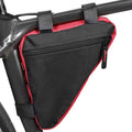 Large Capacity Bicycle Saddle Bag Outdoor Riding Triangle Toolkit(Black And Red)