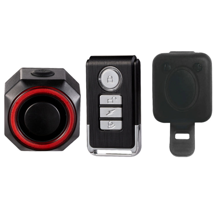 Bicycle Smart Taillight Anti-theft Alarm Brake Warning Light, Model: WL03C Set + Silicone Remote Control