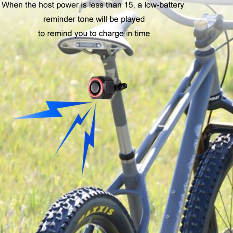Bicycle Smart Taillight Anti-theft Alarm Brake Warning Light, Model: WL09C Remote Control