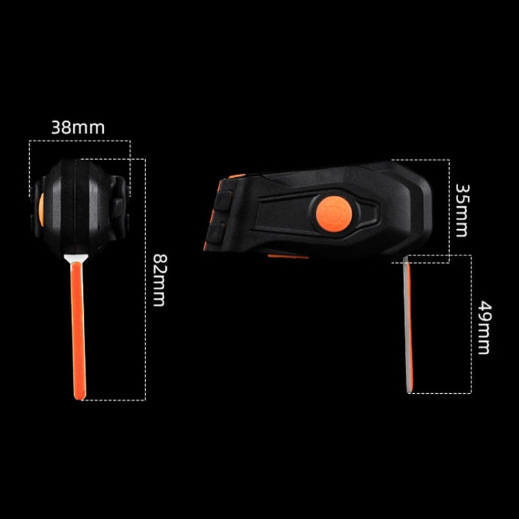 Bicycle Flowing Warning Tail Light Mountain Bike Night Riding Safety Indicator Light(Red Light)