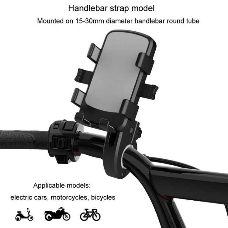 Mountain Road Bike Phone Holder Motorcycle Aluminum Alloy Riding Navigation Bracket, Model: Handlebar Model