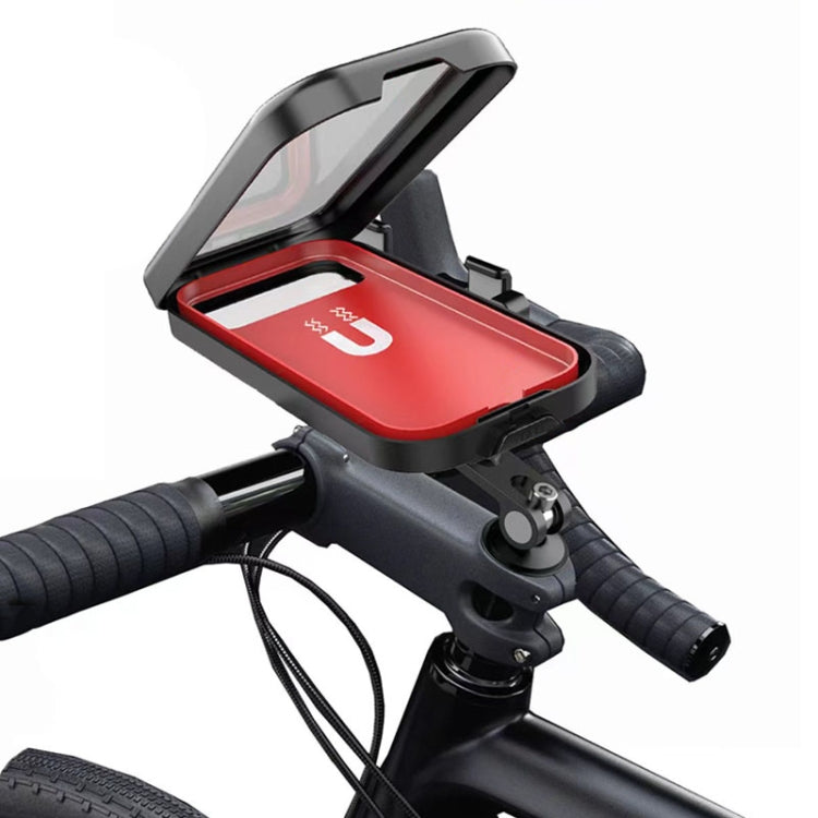 Waterproof Bicycle Cell Phone Holder 360 Rotating Riding Navigation Holder, Model: Handlebar Stand