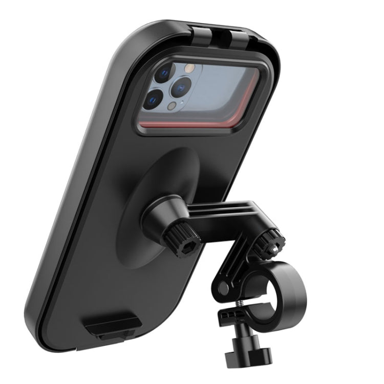 Waterproof Motorcycle Bicycle Cell Phone Holder 360 Rotating Riding Navigation Holder, Model: Handlebar