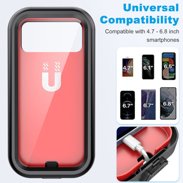 Waterproof Motorcycle Bicycle Cell Phone Holder 360 Rotating Riding Navigation Holder, Model: Handlebar